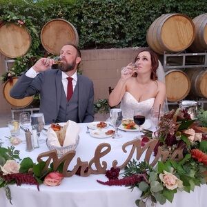 Wooden 'Mr & Mrs' Signs